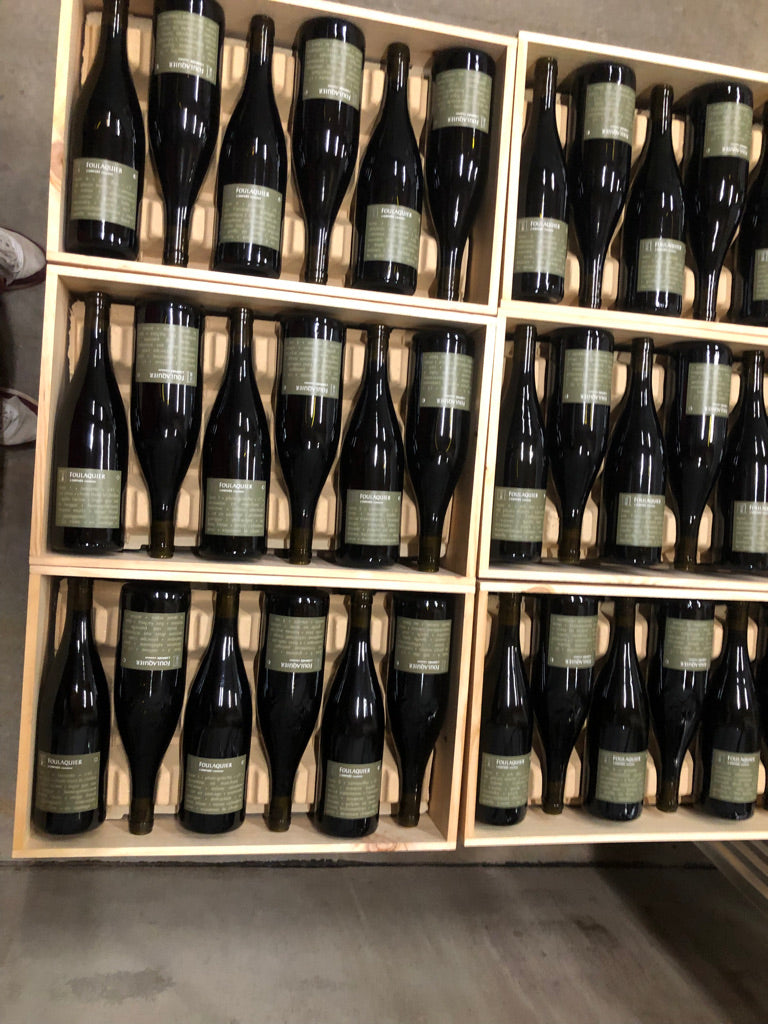 CAISSE BOIS de 12 bouteilles-étiquettes L'Orphée vigneron 2020