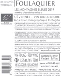 Les Montagnes Bleues 2019 "extra 2ème mise"
