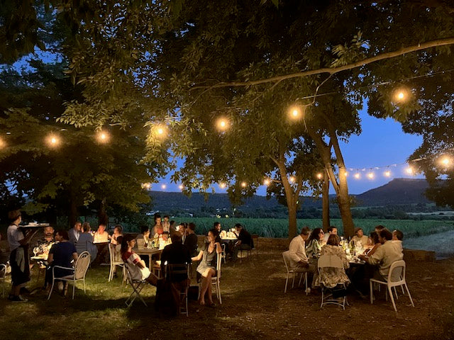 DINER GASTRONOMIQUE face aux vignes  jeudi 10 juillet 2025  par MELBA